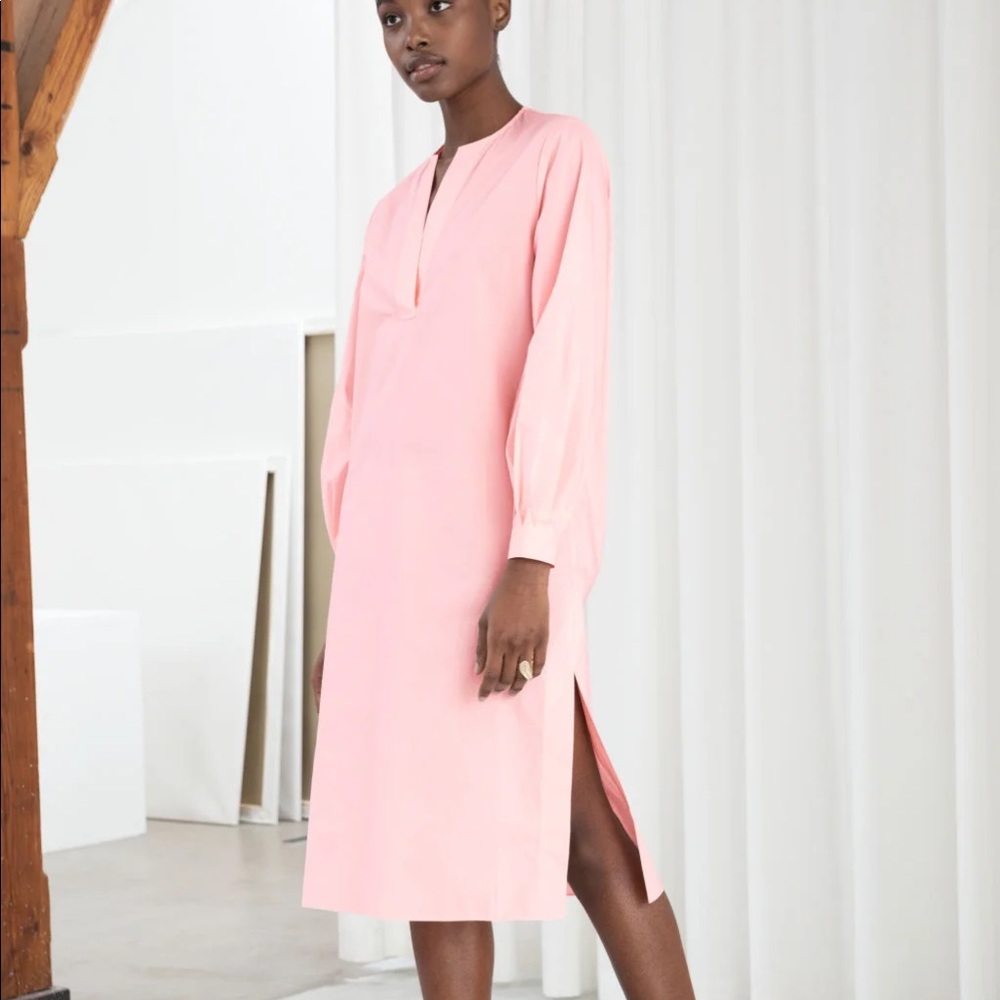 & OTHER STORIES NWT 4 Cotton Kaftan Midi Dress